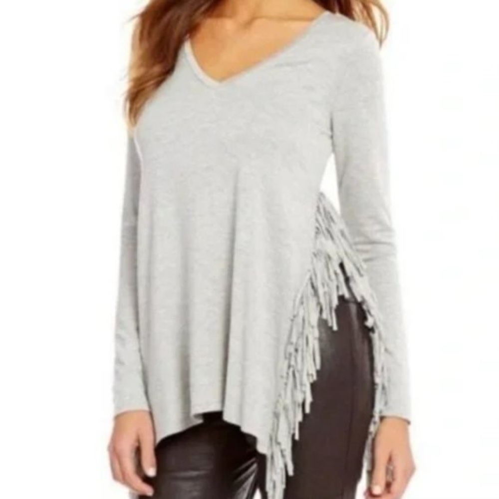 Gianni Bini Fringe Shirt
